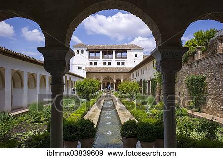 "Palacio de Generalife, Alhambra, UNESCO World Heritage Site, Granada, Spain, Europe" View Large Photo Image Stock Photo - "Palacio de Generalife, Alhambra, UNESCO World Heritage Site, Granada, Spain, Europe". Fotosearch