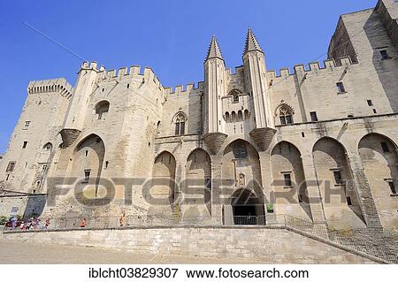 "Palais des Papes or Papal Palace, Avignon, Vaucluse, Provence-Alpes-Cote d'Azur, Southern France, France, Europe" View Large Photo Image Stock Photo - "Palais des Papes or Papal Palace, Avignon, Vaucluse, Provence-Alpes-Cote d'Azur, Southern France, France, Europe". Fotosearch