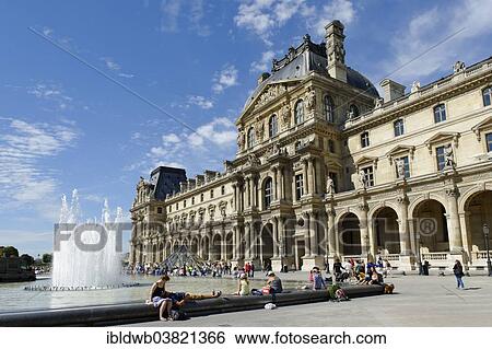 Stock Photograph - "Palais du Louvre, 1st Arrondissement, Paris, France, Europe". Fotosearch