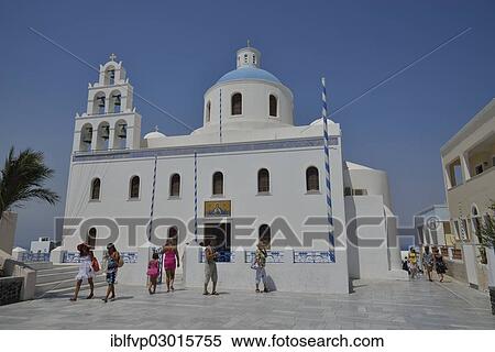 "Panagia Church, main church of Oia, Oia, Santorin, Cyclades, Greece, Europe" View Large Photo Image Stock Photography - "Panagia Church, main church of Oia, Oia, Santorin, Cyclades, Greece, Europe". Fotosearch