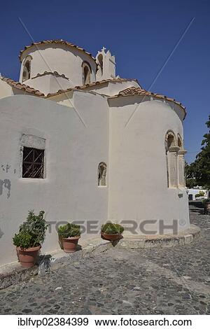 "Panagia Episcopi Church, near Messa Gonia, Santorini, Cyclades, Greek Islands, Greece, Europe" View Large Photo Image Stock Photo - "Panagia Episcopi Church, near Messa Gonia, Santorini, Cyclades, Greek Islands, Greece, Europe". Fotosearch