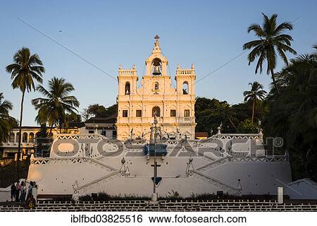 Stock Photograph - "Panaji Church, Panaji, Goa, India, Asia". Fotosearch