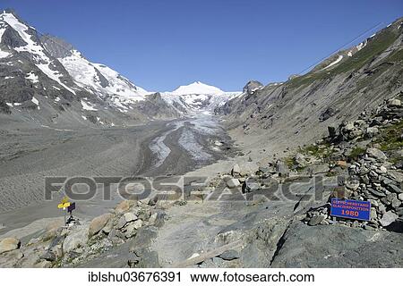 "Panel about the glacier dimensions of 1980, Pasterze Glacier, Mt Johannisberg at back, Kaiser-Franz-Josefs-Hohe, Carinthia, Austria, Europe" View Large Photo Image Stock Image - "Panel about the glacier dimensions of 1980, Pasterze Glacier, Mt Johannisberg at back, Kaiser-Franz-Josefs-Hohe, Carinthia, Austria, Europe". Fotosearch