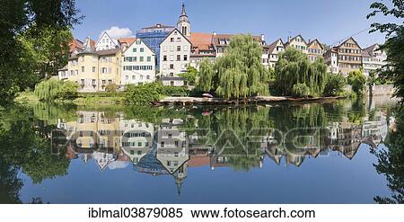 "Panorama, houses on the Neckar River with Holderlin Tower, Tubingen, Baden-Wurttemberg, Germany, Europe" View Large Photo Image Stock Photography - "Panorama, houses on the Neckar River with Holderlin Tower, Tubingen, Baden-Wurttemberg, Germany, Europe". Fotosearch