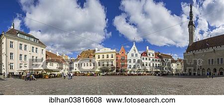 "Panorama of Town Hall Square, Vanalinn, Tallinn, Harju, Estonia, Europe" View Large Photo Image Stock Photo - "Panorama of Town Hall Square, Vanalinn, Tallinn, Harju, Estonia, Europe". Fotosearch
