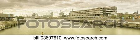"Panoramic view from Baakenhafenbruecke bridge of HafenCity quarter, the University of Hamburg with the Marco Polo Tower, the Unilever building and the Hamburg Cruise Center, Hamburg, Hamburg, Germany, Europe" View Large Photo Image Stock Image - "Panoramic view from Baakenhafenbruecke bridge of HafenCity quarter, the University of Hamburg with the Marco Polo Tower, the Unilever building and the Hamburg Cruise Center, Hamburg, Hamburg, Germany, Europe". Fotosearch