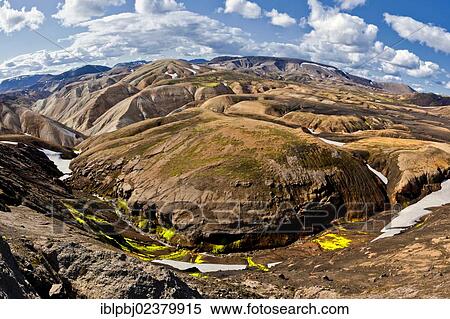 "Panoramic view, Landmannalaugar, Iceland, Europe" View Large Photo Image Stock Photography - "Panoramic view, Landmannalaugar, Iceland, Europe". Fotosearch