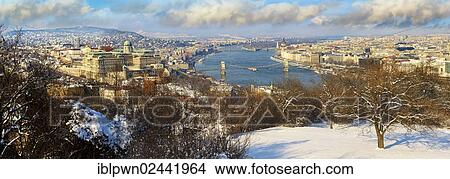 Picture - "Panoramic view of Budapest and the Danube, Hungary, Europe". Fotosearch