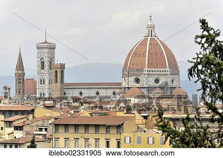 "Panoramic view of Florence with the Basilica di Santa Maria del Fiore, Florence Cathedral, as seen from Monte alle Croci, Florence, Tuscany, Italy, Europe" View Large Photo Image Stock Photography - "Panoramic view of Florence with the Basilica di Santa Maria del Fiore, Florence Cathedral, as seen from Monte alle Croci, Florence, Tuscany, Italy, Europe". Fotosearch