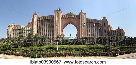 "Panoramic view of the Atlantis Hotel, Dubai, Emirate of Dubai, United Arab Emirates, Asia" View Large Photo Image Stock Photo - "Panoramic view of the Atlantis Hotel, Dubai, Emirate of Dubai, United Arab Emirates, Asia". Fotosearch