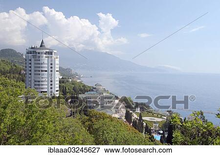 "Panoramic view of the Greater Yalta, Yalta, Crimea, Ukraine, Europe" View Large Photo Image Stock Photo - "Panoramic view of the Greater Yalta, Yalta, Crimea, Ukraine, Europe". Fotosearch