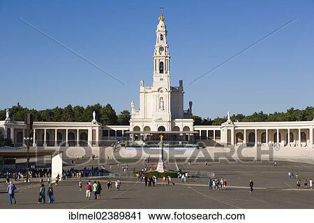 "Panoramic view of the Sanctuary of Our Lady of Fatima, with the Chapel of the Apparitions and the Basilica of Our Lady of the Rosary, Fatima, Ourem, Santarem, Portugal, Europe" View Large Photo Image Stock Image - "Panoramic view of the Sanctuary of Our Lady of Fatima, with the Chapel of the Apparitions and the Basilica of Our Lady of the Rosary, Fatima, Ourem, Santarem, Portugal, Europe". Fotosearch