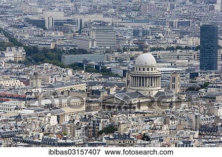"Pantheon, France's National Hall of Fame, seen from Tour Montparnasse tower, Paris, Ile-de-France, France, Europe" View Large Photo Image Stock Photo - "Pantheon, France's National Hall of Fame, seen from Tour Montparnasse tower, Paris, Ile-de-France, France, Europe". Fotosearch