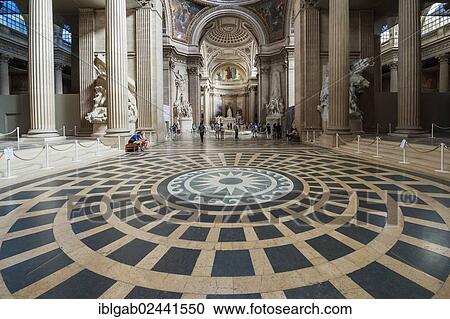 Stock Image - "Pantheon, interior, Paris, France, Europe". Fotosearch