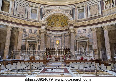 "Pantheon, interior with altar, Rome, Lazio, Italy, Europe" View Large Photo Image Stock Photo - "Pantheon, interior with altar, Rome, Lazio, Italy, Europe". Fotosearch