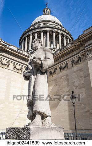 "Pantheon, statue of Jean-Jacques Rousseau, Paris, France, Europe" View Large Photo Image Stock Photo - "Pantheon, statue of Jean-Jacques Rousseau, Paris, France, Europe". Fotosearch