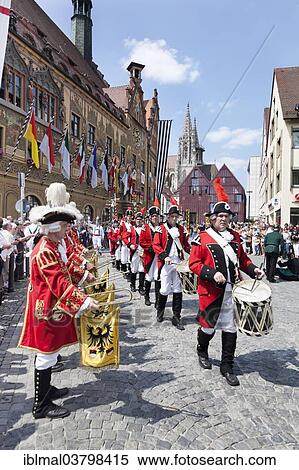 "Parade on Marktplatz square in front of the Town Hall and Ulm Cathedral, Fischerstechen or water jousting festival, Ulm, Baden-Wurttemberg, Germany, Europe" View Large Photo Image Stock Photography - "Parade on Marktplatz square in front of the Town Hall and Ulm Cathedral, Fischerstechen or water jousting festival, Ulm, Baden-Wurttemberg, Germany, Europe". Fotosearch