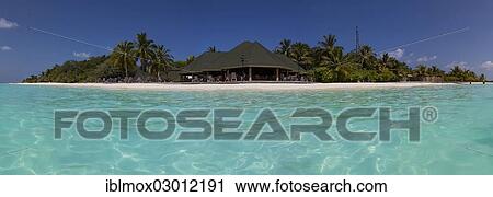 Stock Image - "Paradise Island, Indian Ocean, Lankanfinolhu, North Male Atoll, Maldives, Asia". Fotosearch