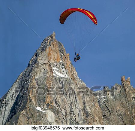 "Paraglider at Mt Aguille de Blaitiere, 3522m, Chamonix Mont-Blanc, Haut-Savoie, Rhone-Alpes, France, Europe" View Large Photo Image Stock Photograph - "Paraglider at Mt Aguille de Blaitiere, 3522m, Chamonix Mont-Blanc, Haut-Savoie, Rhone-Alpes, France, Europe". Fotosearch