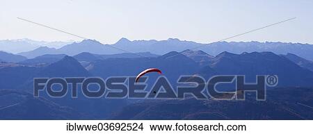 "Paraglider, Schafberg Mountain, St. Wolfgang, Salzkammergut, Austria, Europe" View Large Photo Image Picture - "Paraglider, Schafberg Mountain, St. Wolfgang, Salzkammergut, Austria, Europe". Fotosearch