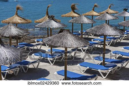 "Parasols, Sant Elm, municipality of Andratx, Sant Elm, Mallorca, Balearic Islands, Mediterranean Sea, Spain, Europe" View Large Photo Image Stock Image - "Parasols, Sant Elm, municipality of Andratx, Sant Elm, Mallorca, Balearic Islands, Mediterranean Sea, Spain, Europe". Fotosearch
