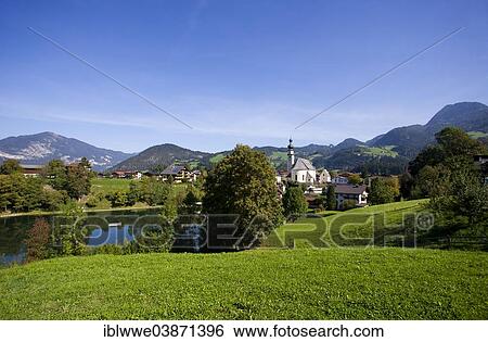 "Parish Church and Reither See lake, Reith im Alpbach, Tyrol, Austria, Europe" View Large Photo Image Stock Photograph - "Parish Church and Reither See lake, Reith im Alpbach, Tyrol, Austria, Europe". Fotosearch