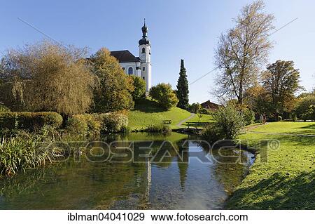 "Parish church and village pond, Breitbrunn am Chiemsee, Chiemgau, Upper Bavaria, Bavaria, Germany, Europe" View Large Photo Image Stock Photo - "Parish church and village pond, Breitbrunn am Chiemsee, Chiemgau, Upper Bavaria, Bavaria, Germany, Europe". Fotosearch