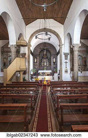 Stock Image - "Parish church, interior, Alcoutim, Algarve, Portugal, Europe". Fotosearch