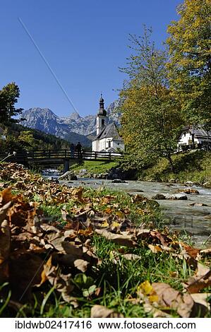 Parish Church of Saint Sebastian and the Ramsau river in front of the Reiteralpe or Reiter Alm mountains, Ramsau, Berchtesgadener Land district, Upper Bavaria, Bavaria, Germany, Europe View Large Photo Image Stock Photograph - Parish Church of Saint Sebastian and the Ramsau river in front of the Reiteralpe or Reiter Alm mountains, Ramsau, Berchtesgadener Land district, Upper Bavaria, Bavaria, Germany, Europe. Fotosearch