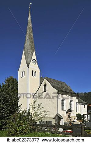 Stock Photo - "Parish Church of St Margareth, Bayrischzell, Bavaria, Germany, Europe". Fotosearch