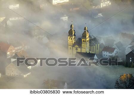 "Parish Church of St. Mary Magdalene, aerial view, Padberg, Sauerland region, North Rhine-Westphalia, Germany, Europe" View Large Photo Image Stock Image - "Parish Church of St. Mary Magdalene, aerial view, Padberg, Sauerland region, North Rhine-Westphalia, Germany, Europe". Fotosearch