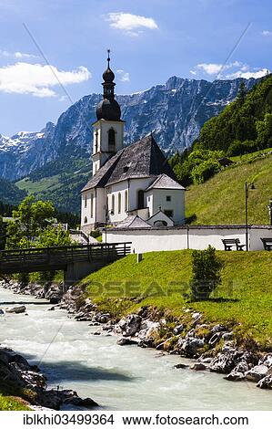 "Parish Church of St. Sebastian, Ramsau, Ramsau bei Berchtesgaden, Berchtesgadener Land District, Upper Bavaria, Bavaria, Germany, Europe" View Large Photo Image Picture - "Parish Church of St. Sebastian, Ramsau, Ramsau bei Berchtesgaden, Berchtesgadener Land District, Upper Bavaria, Bavaria, Germany, Europe". Fotosearch