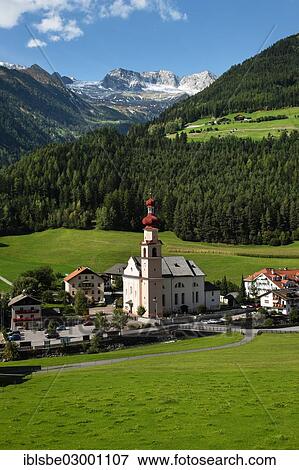 "Parish church, St. Johann, Zillertal Alps, St. Johann, San Giovanni, Ahrntal, Valle Aurina, South Tyrol province, Trentino-Alto Adige, Italy, Europe" View Large Photo Image Stock Photo - "Parish church, St. Johann, Zillertal Alps, St. Johann, San Giovanni, Ahrntal, Valle Aurina, South Tyrol province, Trentino-Alto Adige, Italy, Europe". Fotosearch