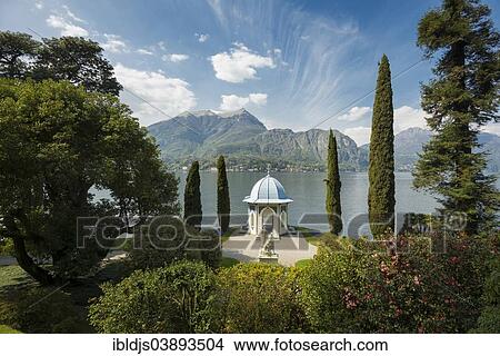 Picture - "Park of Villa Melzi, Lake Como or Lago di Como, Bellagio, Como Province, Lombardy, Italy, Europe". Fotosearch