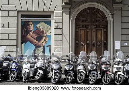 "Parked motorcycles in the Via del Corso, Florence, Tuscany, Italy, Europe" View Large Photo Image Stock Image - "Parked motorcycles in the Via del Corso, Florence, Tuscany, Italy, Europe". Fotosearch
