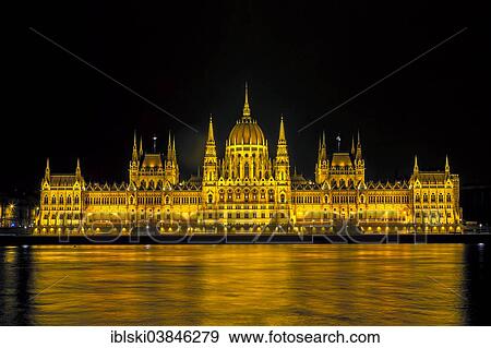 "Parliament building at night, Budapest, Hungary, Europe" View Large Photo Image Stock Photo - "Parliament building at night, Budapest, Hungary, Europe". Fotosearch