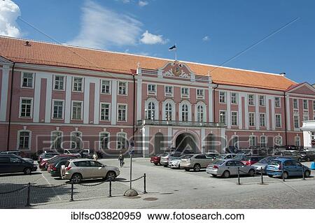 "Parliament building in a wing of Toompea Castle, Upper Town, Estonia, Baltic States, Europe" View Large Photo Image Stock Photo - "Parliament building in a wing of Toompea Castle, Upper Town, Estonia, Baltic States, Europe". Fotosearch