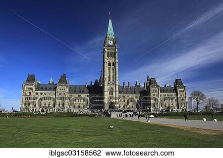 Stock Image - "Parliament Building, Ottawa, Ontario Province, Canada, North America". Fotosearch