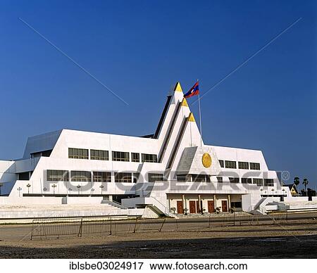 "Parliament, government buildings with the national flag, Vientiane, Vientiane Province, Laos, Asia" View Large Photo Image Stock Photo - "Parliament, government buildings with the national flag, Vientiane, Vientiane Province, Laos, Asia". Fotosearch