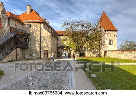 "Part of the castle complex, Burg zu Burghausen Castle, Burghausen, Upper Bavaria, Bavaria, Germany, Europe" View Large Photo Image Picture - "Part of the castle complex, Burg zu Burghausen Castle, Burghausen, Upper Bavaria, Bavaria, Germany, Europe". Fotosearch