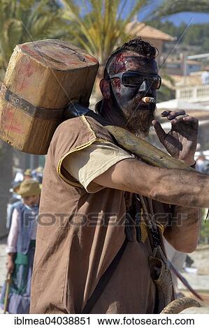 "Participant of the El Firo Festival dressed as a pirate, Port de Soller, Majorca, Balearic Islands, Spain, Europe" View Large Photo Image Stock Image - "Participant of the El Firo Festival dressed as a pirate, Port de Soller, Majorca, Balearic Islands, Spain, Europe". Fotosearch
