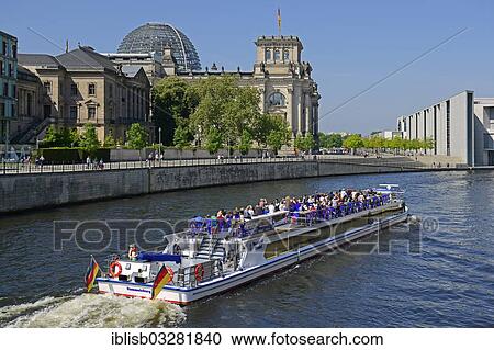 "Passenger boat on the Spree River in the Government District, Reichstag building, Berlin, Berlin, Berlin, Germany, Europe" View Large Photo Image Stock Image - "Passenger boat on the Spree River in the Government District, Reichstag building, Berlin, Berlin, Berlin, Germany, Europe". Fotosearch