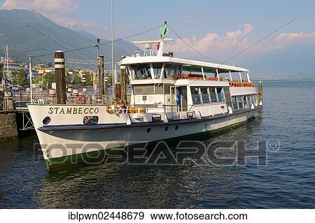 "Passenger ferry on lake Lago Maggiore, Locarno, Ticino, Switzerland, Europe" View Large Photo Image Stock Photo - "Passenger ferry on lake Lago Maggiore, Locarno, Ticino, Switzerland, Europe". Fotosearch