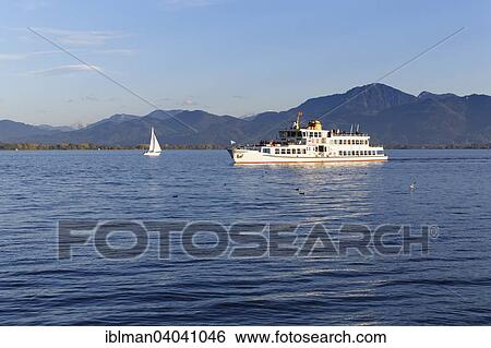 "Passenger ship Edeltraud and Chiemgau Alps, Lake Chiemsee, Chiemgau, Upper Bavaria, Bavaria, Germany, Europe" View Large Photo Image Stock Photograph - "Passenger ship Edeltraud and Chiemgau Alps, Lake Chiemsee, Chiemgau, Upper Bavaria, Bavaria, Germany, Europe". Fotosearch