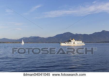 "Passenger ship Edeltraud and Chiemgau Alps, Lake Chiemsee, Chiemgau, Upper Bavaria, Bavaria, Germany, Europe" View Large Photo Image Stock Photography - "Passenger ship Edeltraud and Chiemgau Alps, Lake Chiemsee, Chiemgau, Upper Bavaria, Bavaria, Germany, Europe". Fotosearch
