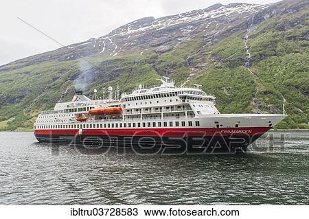 "Passenger ship MS Finnmarken in the harbour of Geiranger, Geiranger, More og Romsdal, Western Norway, Norway, Europe" View Large Photo Image Stock Image - "Passenger ship MS Finnmarken in the harbour of Geiranger, Geiranger, More og Romsdal, Western Norway, Norway, Europe". Fotosearch