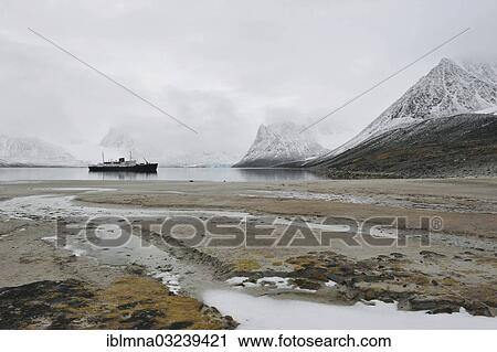 "Passenger ship MS Nordstjernen in a Svalbard bay, Magdalenefjorden, Spitsbergen, Spitsbergen Island, Svalbard Archipelago, Svalbard and Jan Mayen, Norway, Europe" View Large Photo Image Stock Image - "Passenger ship MS Nordstjernen in a Svalbard bay, Magdalenefjorden, Spitsbergen, Spitsbergen Island, Svalbard Archipelago, Svalbard and Jan Mayen, Norway, Europe". Fotosearch
