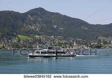 "Passenger ship Salzkammergut, Wolfgangseeschifffahrt company, Wolfgangsee, Sankt Gilgen, Salzkammergut, Salzburg State, Austria, Europe" View Large Photo Image Stock Image - "Passenger ship Salzkammergut, Wolfgangseeschifffahrt company, Wolfgangsee, Sankt Gilgen, Salzkammergut, Salzburg State, Austria, Europe". Fotosearch