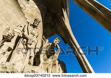 "Passion facade, Basilica Sagrada Familia, by architect Antoni Gaudi, Barcelona, Catalonia, Spain, Europe" View Large Photo Image Stock Photography - "Passion facade, Basilica Sagrada Familia, by architect Antoni Gaudi, Barcelona, Catalonia, Spain, Europe". Fotosearch