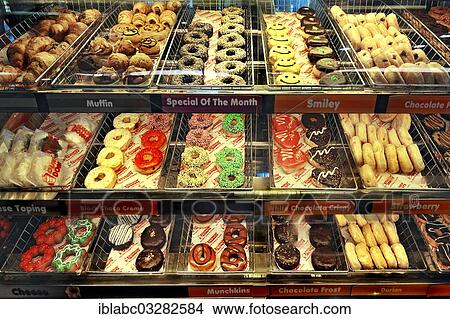 "Pastries and donuts, display in the airport, Jakarta, Java, Indonesia, Asia" View Large Photo Image Picture - "Pastries and donuts, display in the airport, Jakarta, Java, Indonesia, Asia". Fotosearch